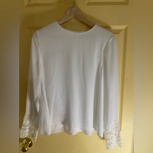White blouse detailed cuffs